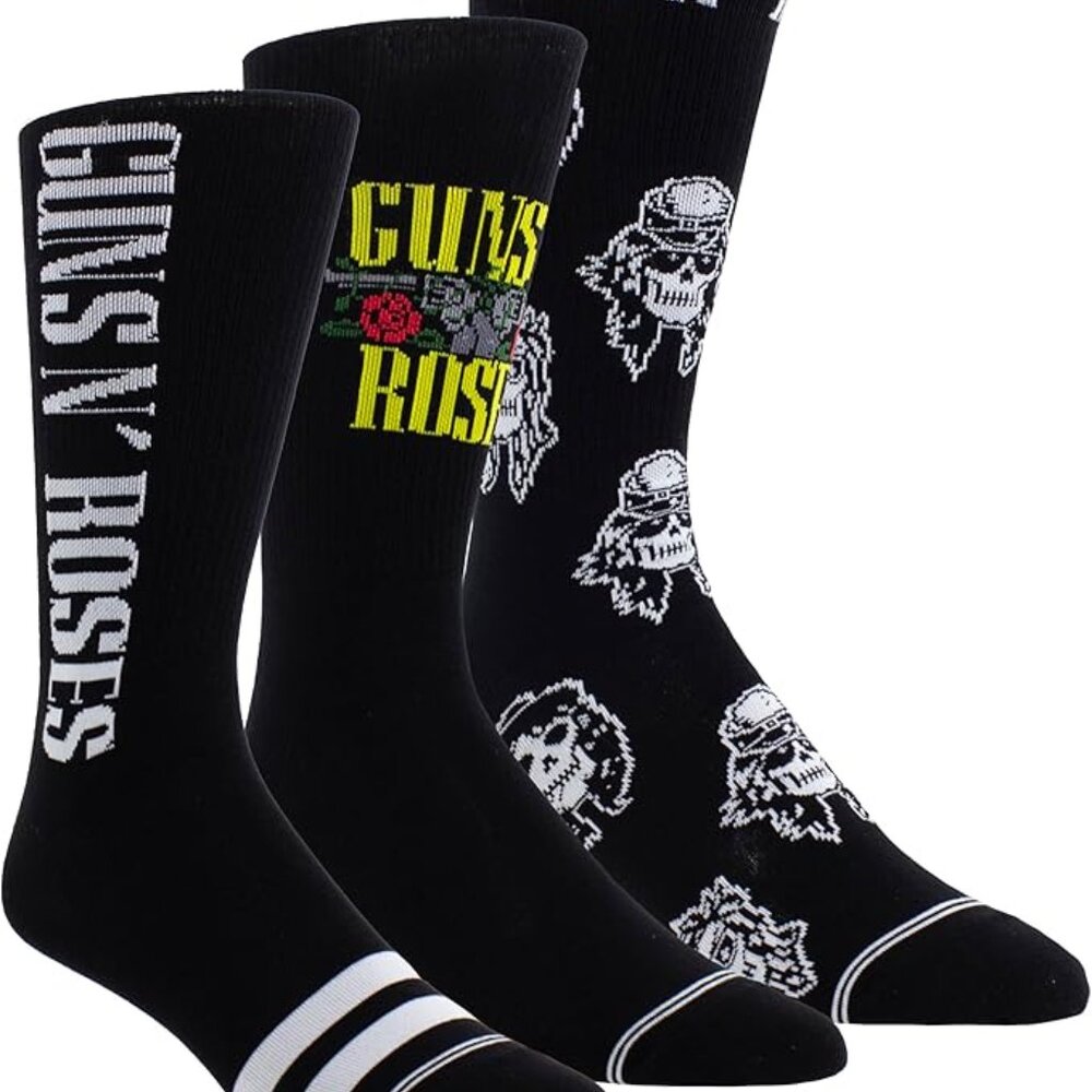 Flash Popup Guns N' Roses Socks - 3 Pack, Multi - Picture 3 of 3